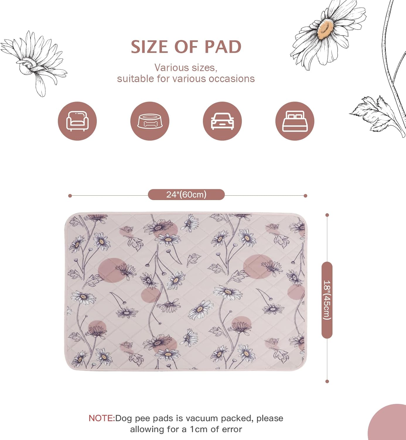 Ieuumler reusable puppy training mats in a living room
