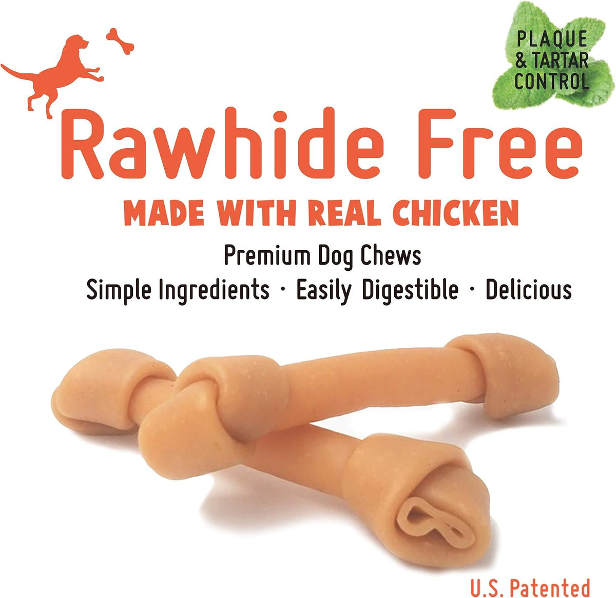 Highly digestible safe dog chew bones for dental care