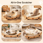 Side profile of Yesibeike cat scratcher bed design