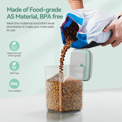 Fafaflyer BPA-free transparent plastic container filled with treats