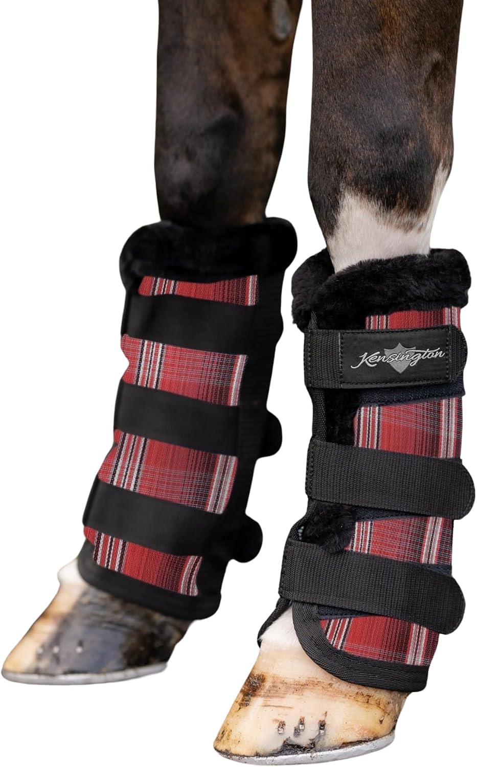 Kensington Protective Products Horse Fly Boots - Fleece Trimmed - Stay-Up Technology - Protection from Insect Bites and UV Rays - Sold in Pairs (2 Boots) - Image 14