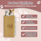 MGI Incorporates dog and cat comb showcasing the side profile of the sturdy wooden handle assembly.