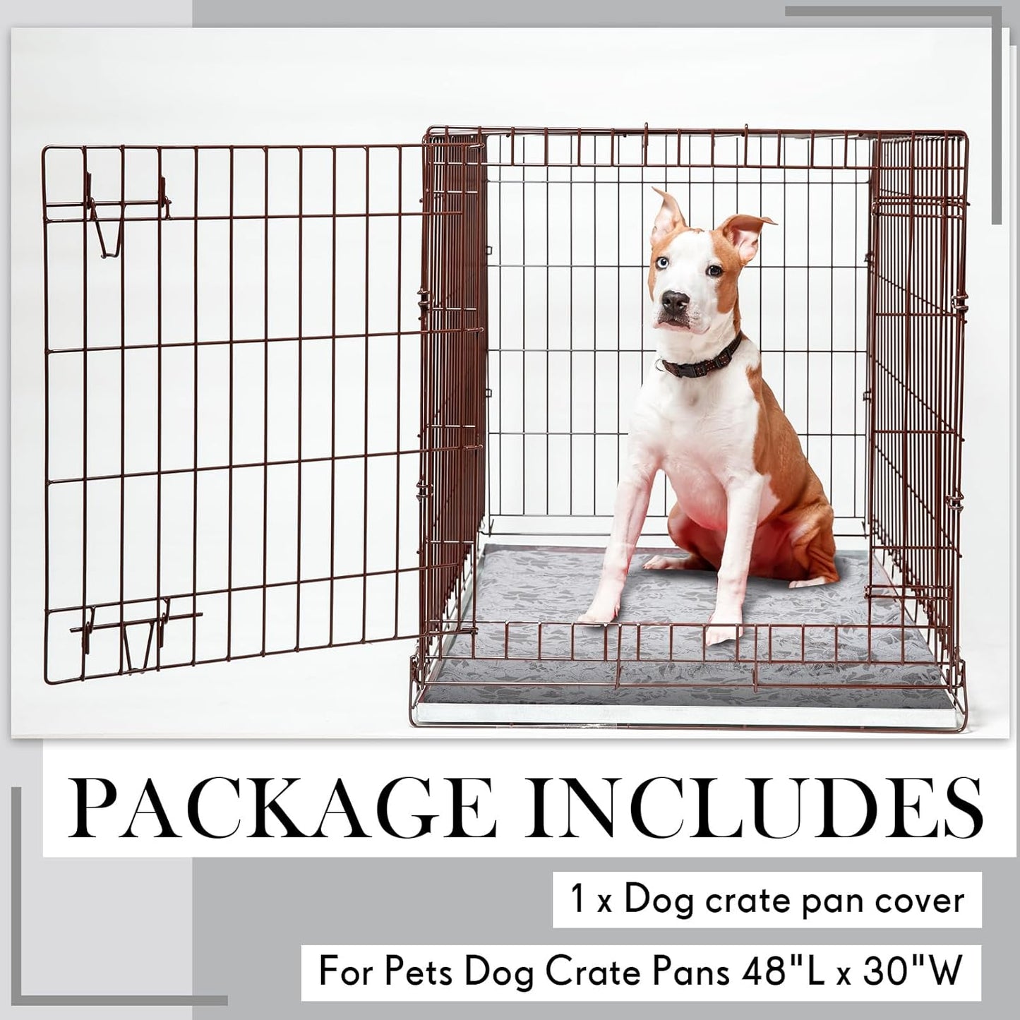 VitalCozy washable crate cover secure zipper closure detailed view