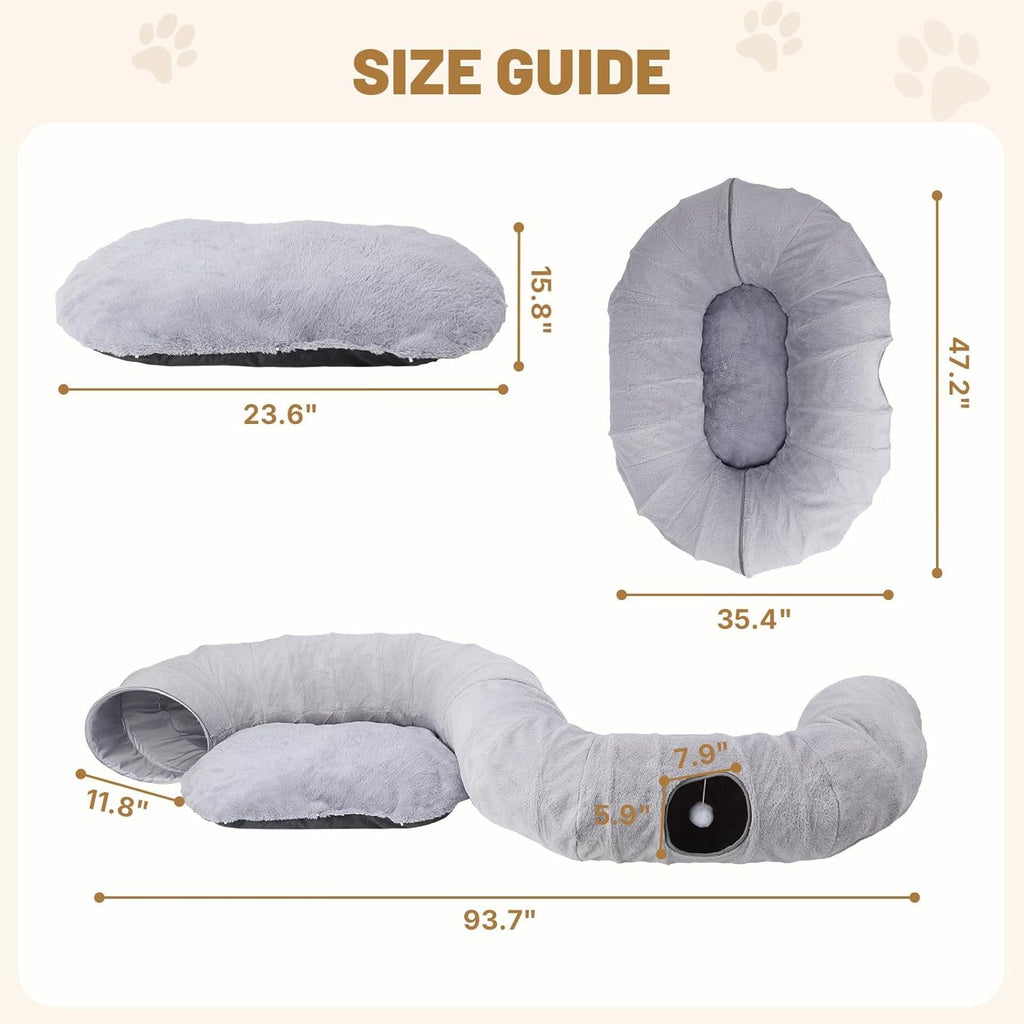 Washable fleece mat being separated from the extra large cat hideaway