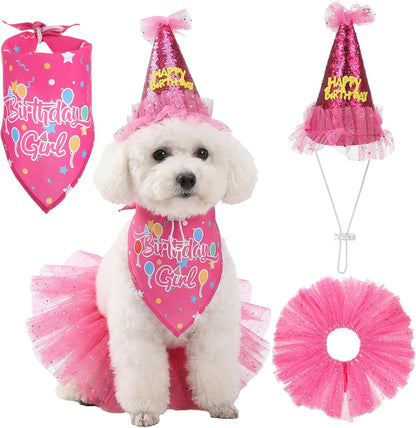 Hpmjz pet birthday accessories collection close up view