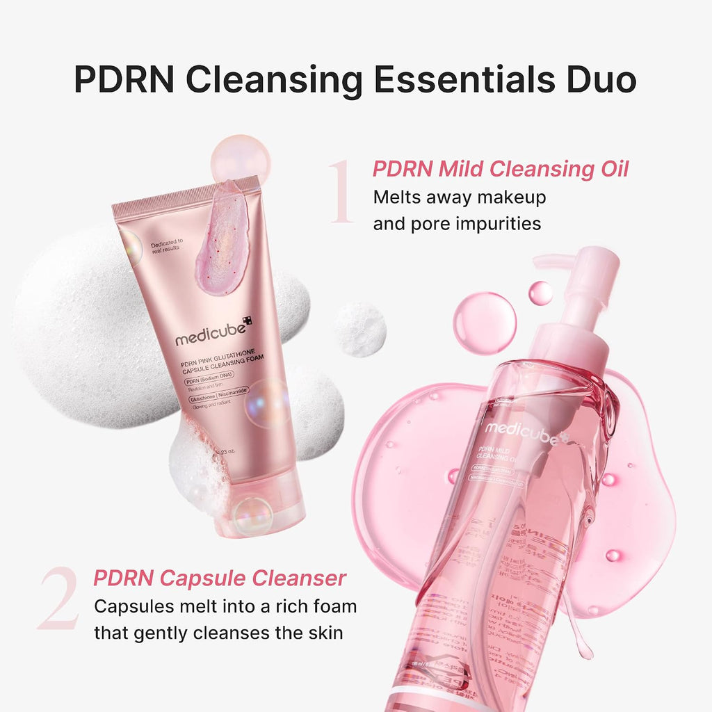 Medicube PDRN pore care set components displayed together