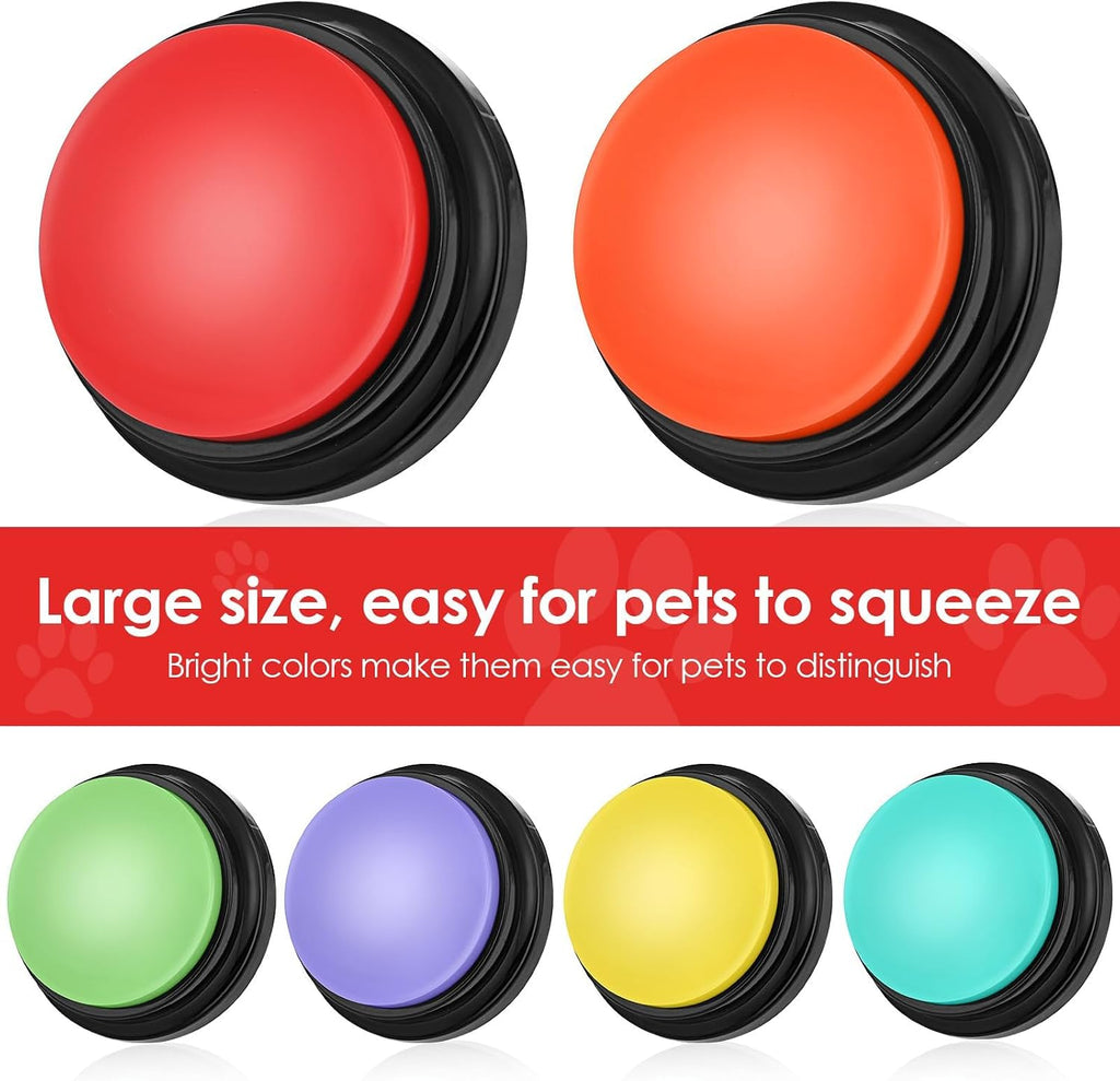 Close up view of lazycozy pet communication buttons showing the speaker microphone details.