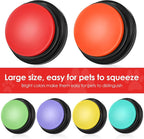 Close up view of lazycozy pet communication buttons showing the speaker microphone details.