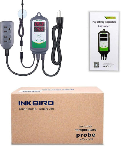 Inkbird ITC-308S unit showing Celsius and Fahrenheit settings