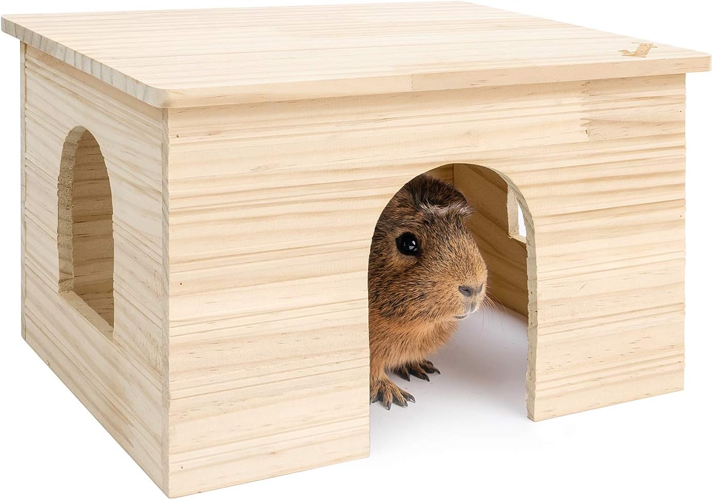 Niteangel Wood House with Window, Chinchilla and Guinea Pigs Hut Hideout - Image 1