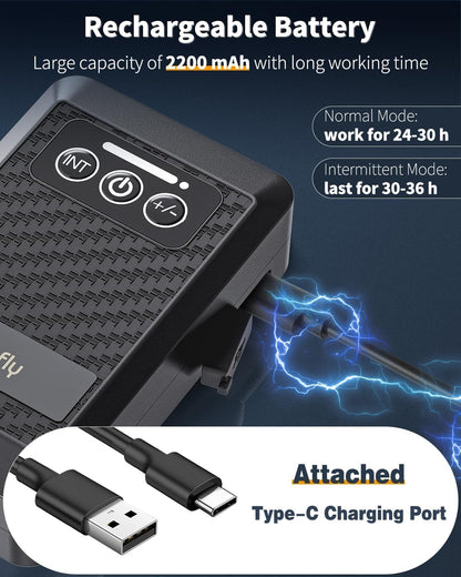 Side profile of Pawfly rechargeable aquarium oxygen pump