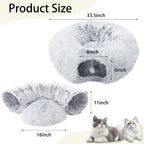 LVUVXVAV donut cat bed arranged as an under Christmas tree skirt decoration