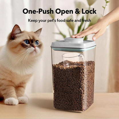 Patented one-touch pop lid mechanism detail for Ankou container