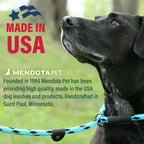 Mendota Pet dog lead coiled to display texture and flexibility.