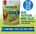 Manna Pro poultry treat bag back label details