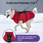 Fleece lined winter dog coat with back zipper closure mechanism