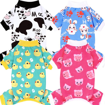 Packaging preview of the authentic USA imported XPUDAC four pack puppy apparel item.
