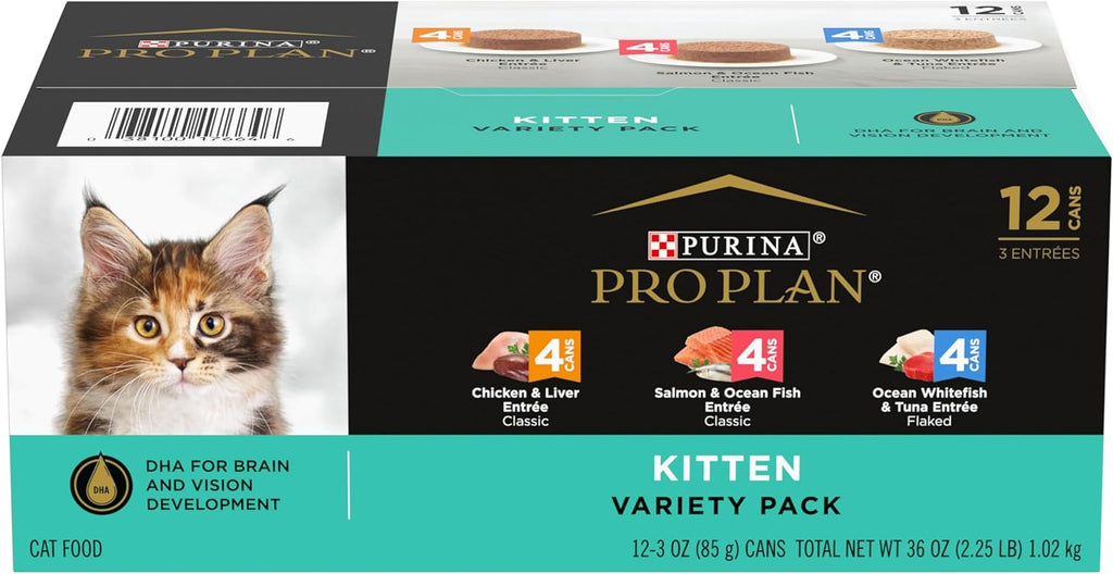 Purina Pro Plan High Protein Wet Kitten Food Variety Pack, DEVELOPMENT Kitten Favorites - (Pack of 24) 3 oz. Cans - Image 14