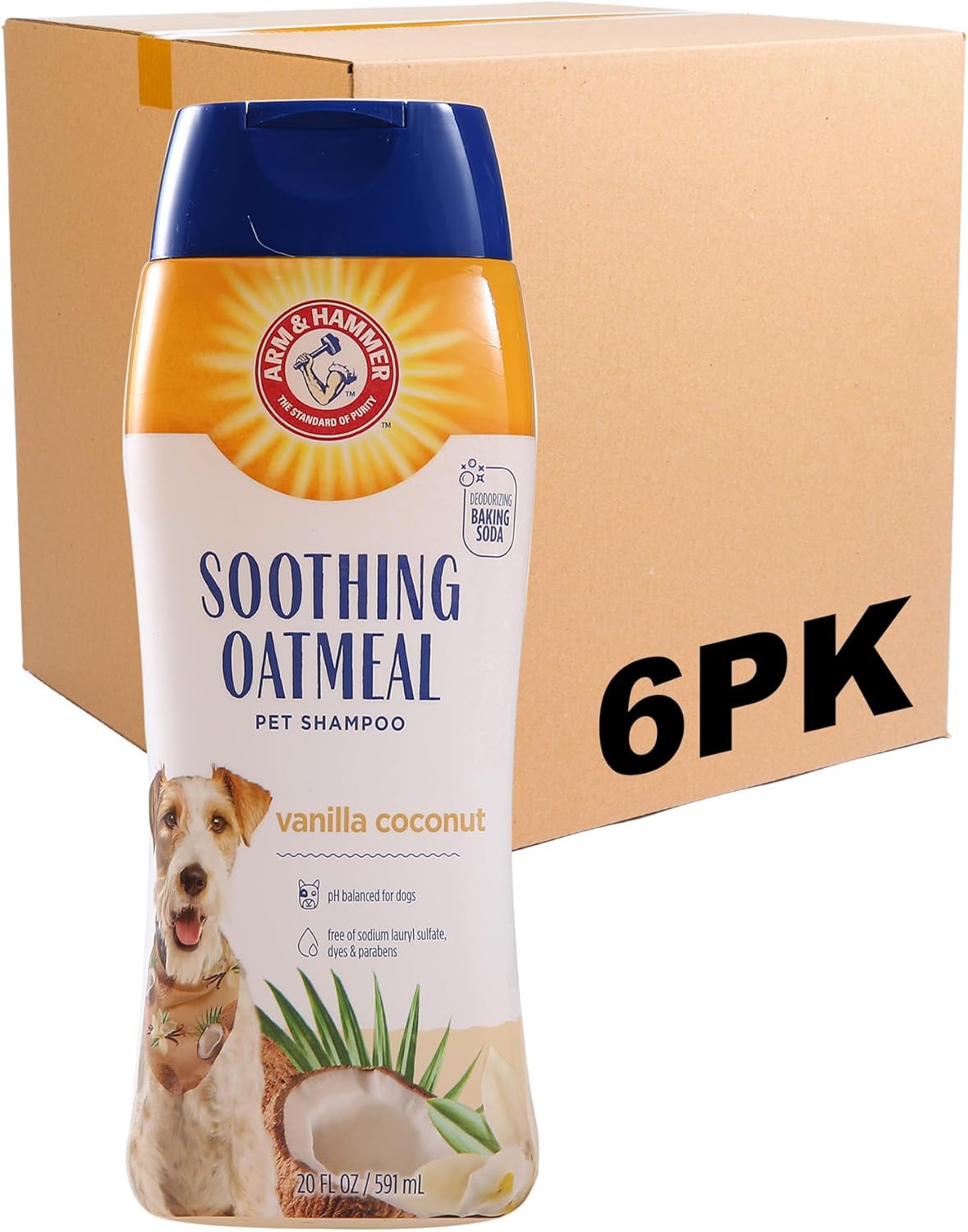 Arm and Hammer 20 fluid ounce pet shampoo bottle