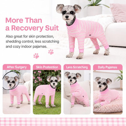 AITOLI puppy wound protection clothing showing the underside abdominal coverage