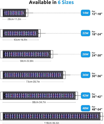 SEAOURA aquarium light packaging box content layout