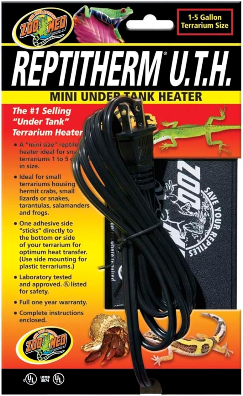 Zoo Med Reptitherm Under Tank Heater for 1-5 gallon terrariums