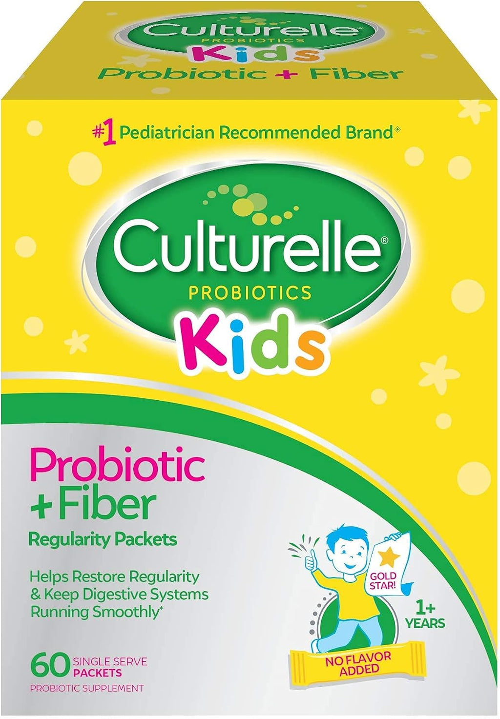 Culturelle Kids Probiotic + Fiber Packets, Ages 1+, Unflavored, 24 Count - Image 9