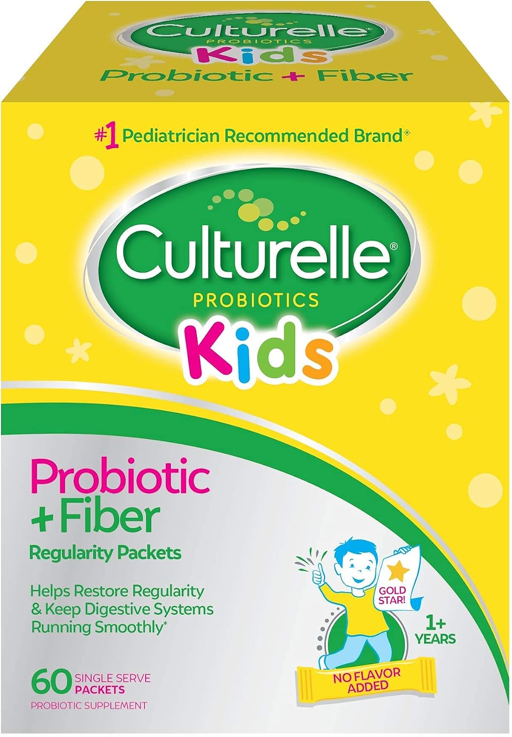Culturelle Kids Probiotic + Fiber Packets, Ages 1+, Unflavored, 24 Count - Image 9