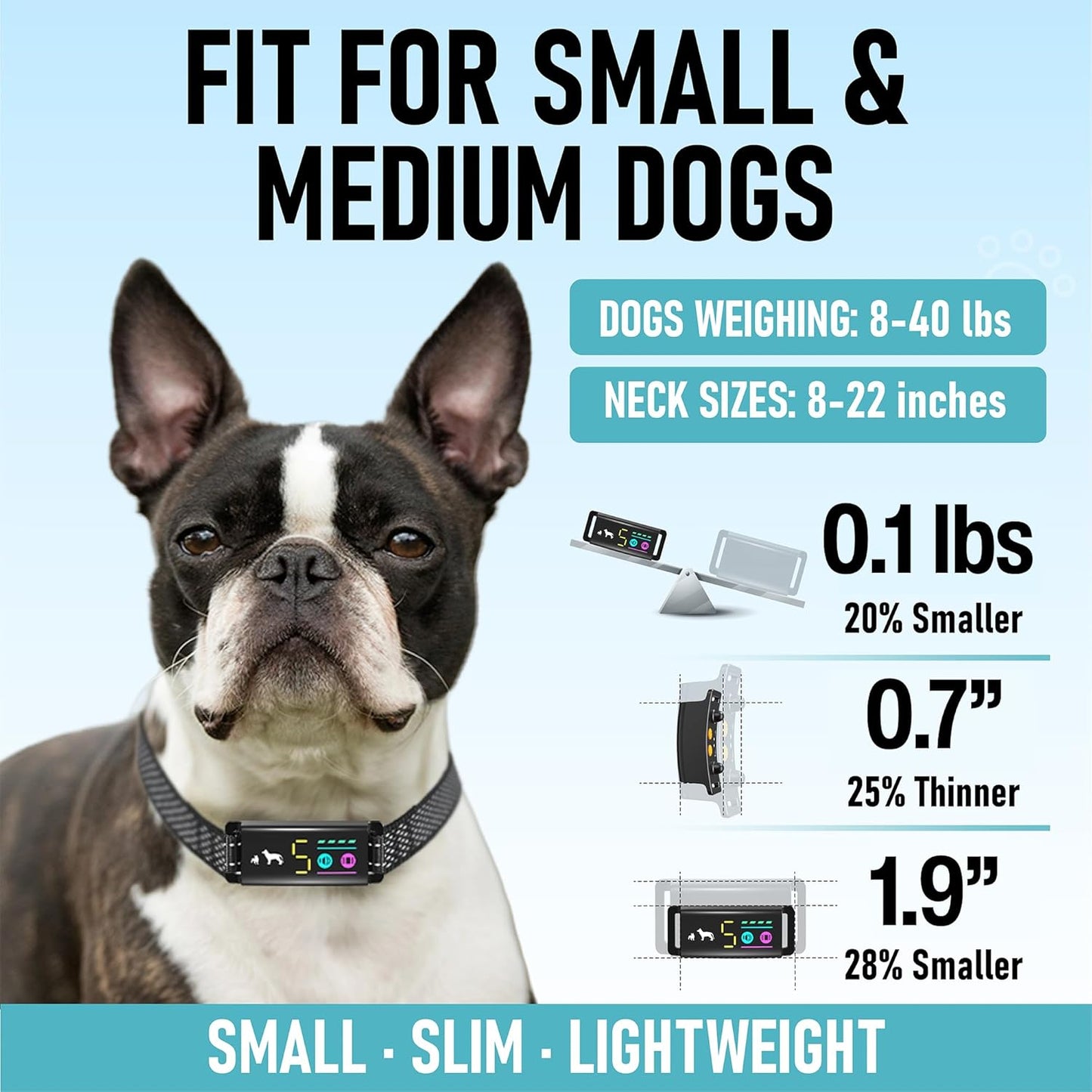 Adjustable strap details of Stopwoofer bark collar