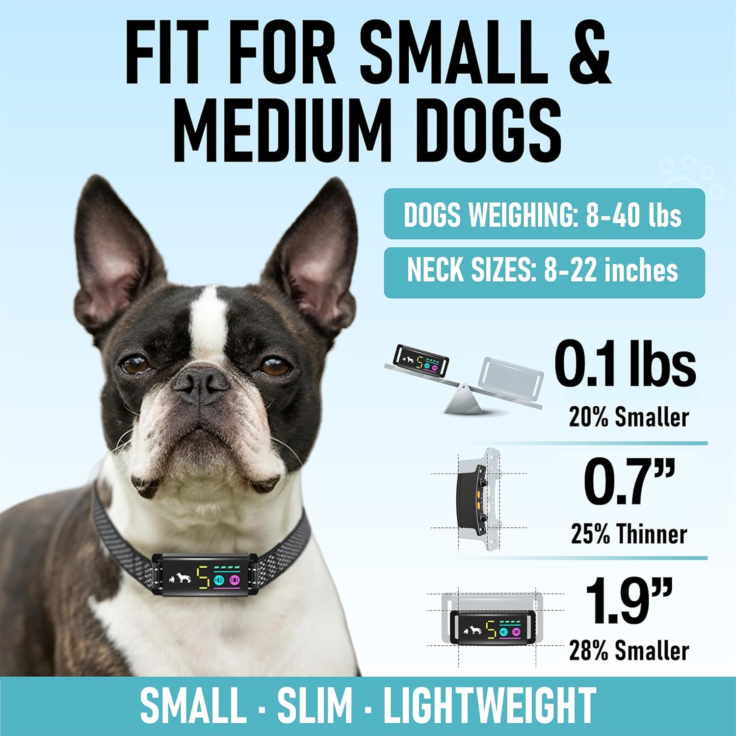 Adjustable strap details of Stopwoofer bark collar