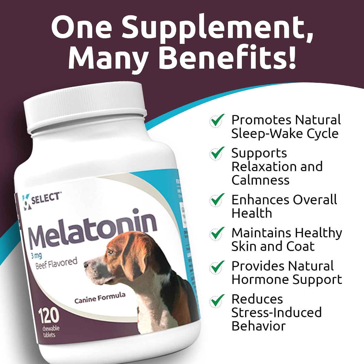 K9 Select dog calming chews for fireworks anxiety relief