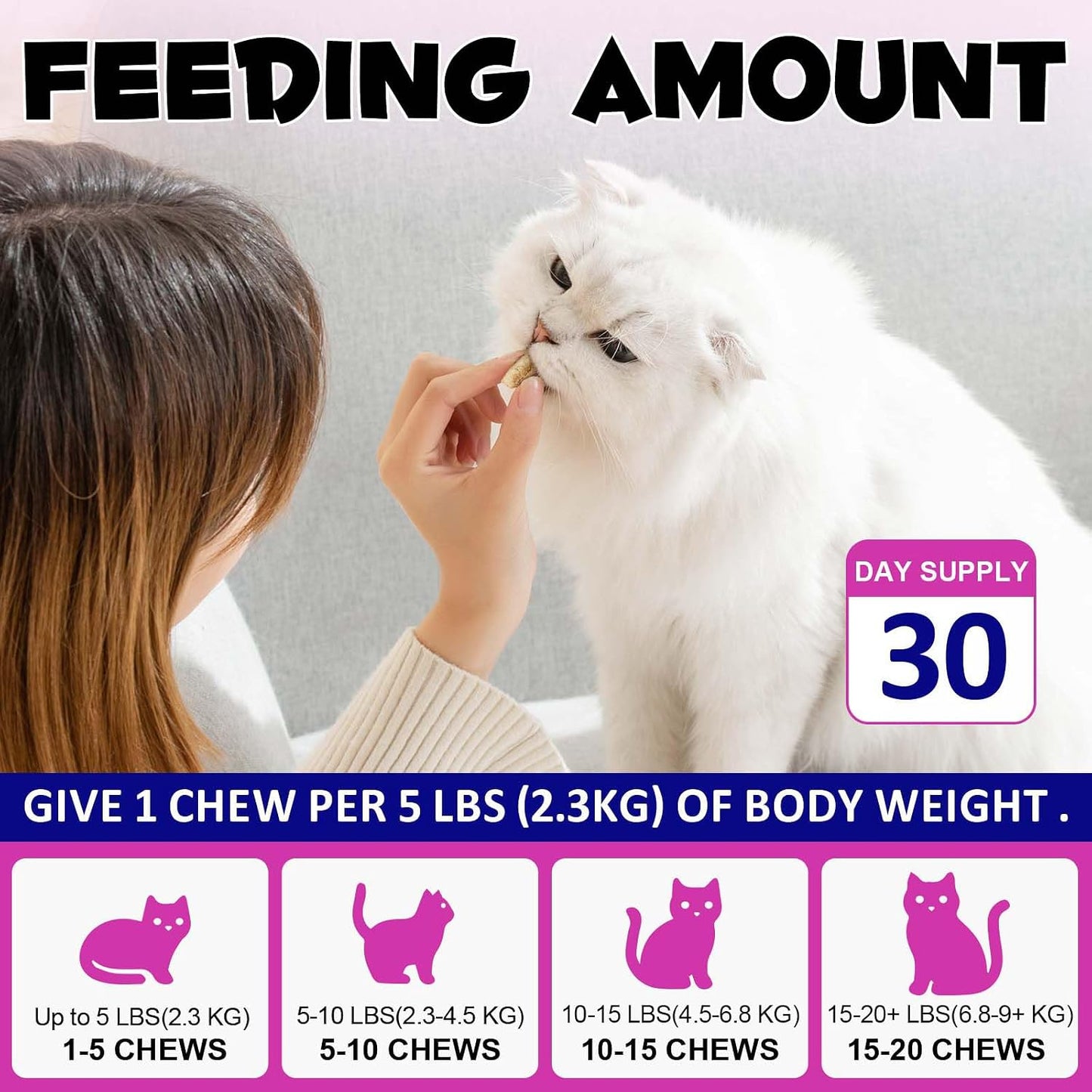 ALIVO daily nutritional support for cats displaying comprehensive list of vitamins taurine and omegas