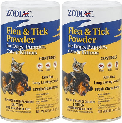 Zodiac Flea And Tick Powder premium USA imported anti parasitic treatment packaging