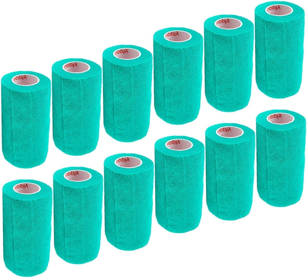 Vet Wrap Tape (Teal) (2 Pack) (3 Inch x 15 feet) Self Adhesive Adherent Adhering Cohesive Flex Self Stick Bandage Grip Roll Dog Cat Pet Horse - Image 13