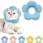 Cat Cone Collar Soft, Waterproof Cats Cones to Stop Licking After Surgery, Adjustable Soft Elizabeth Cats Collars for Wound Healing, Flower Shape Cat Recovery Collar (Pastel Orange, X-Small) - Image 9