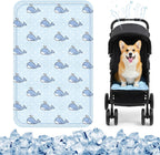 Nuanchu Dog Stroller Cooling Mat, Waterproof Gel Pet Cooling Pad for Summer, Washable Cat Sleeping Blanket, Portable Ice Gel Travel Mat for Cats, Crates, Car Seat(11.81 x 19.69 Inches,Sky Blue Bear) - Image 11