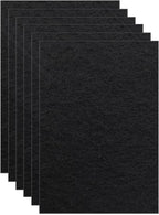 6 Pack Charcoal Cat Litter Box Replacment Filter Hooded Cat Litter Boxes and Pans Carbon Odor Filters, Black - Image 9