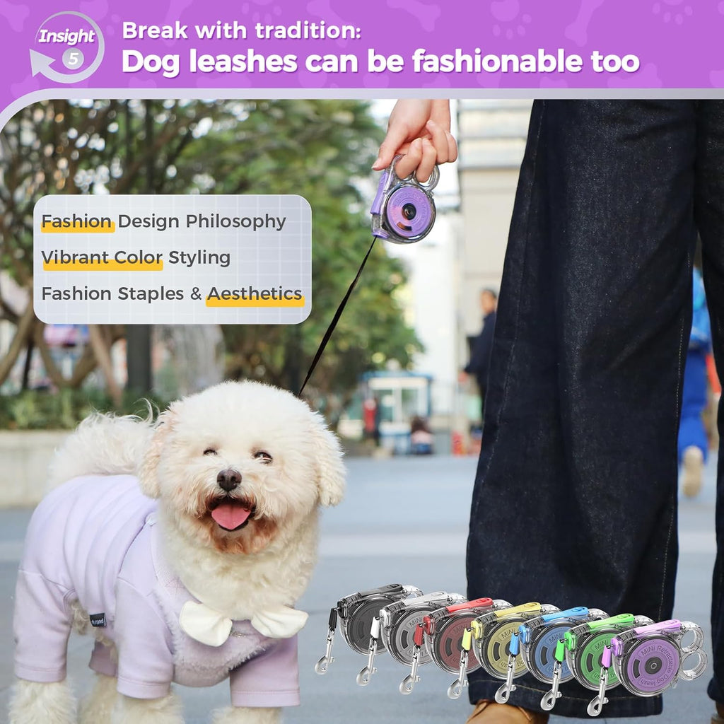 Gluckelk purple and transparent leash design