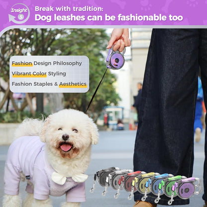 Gluckelk purple and transparent leash design