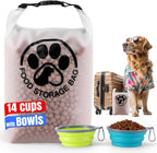 Pet Food Storage Bag for Travel - Transparent Leak-Proof Dog Food Container with Roll-Top Closure, Keeps Kibble Fresh for Camping Trip, Dog Boarding, Weekend Getaways (14 Cups) - Image 9