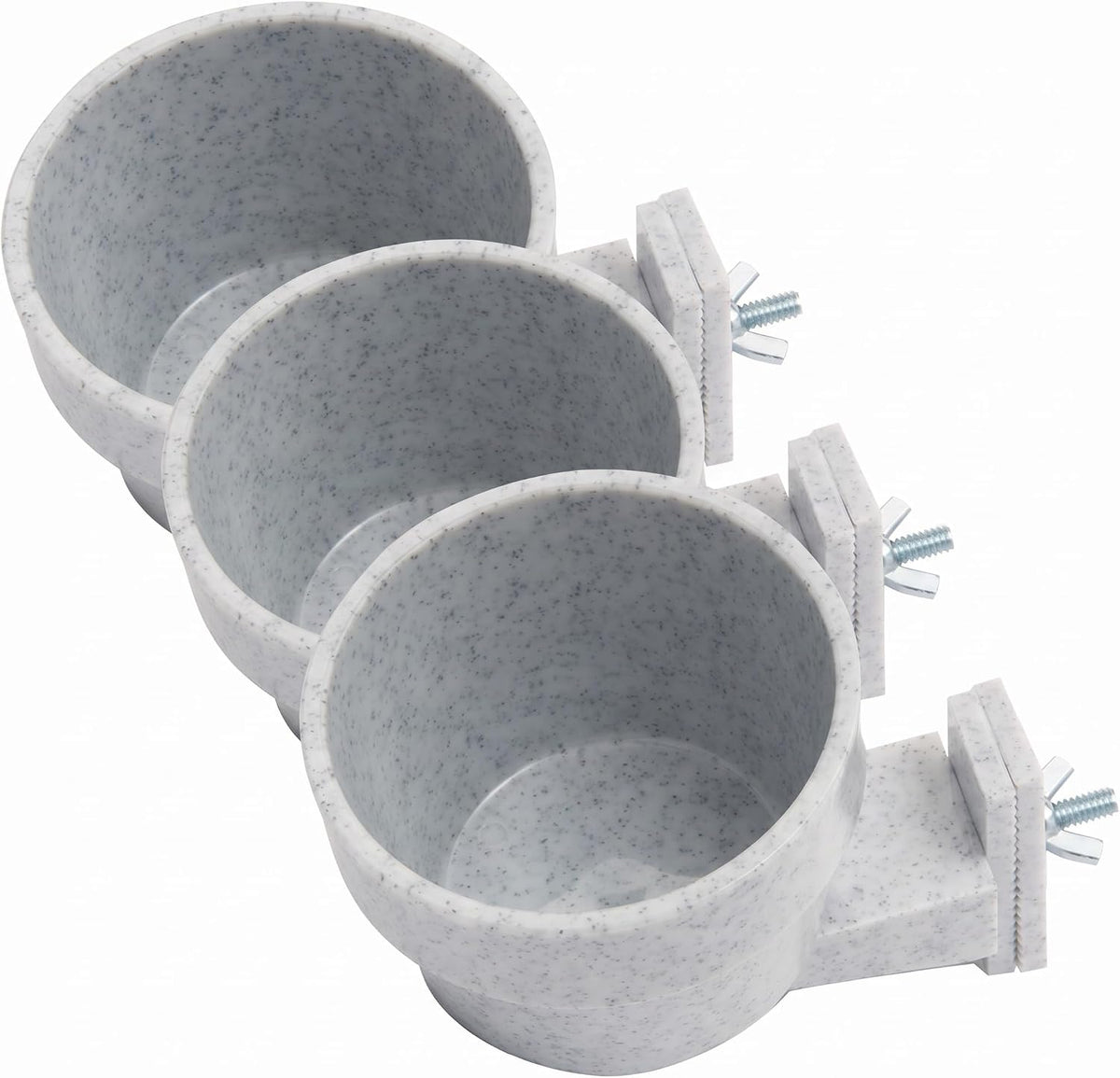 Lixit(R) Quick Lock Removable Bird Cage Bowls for Birds, Rabbits, Dogs, Cats, Guinea Pigs and Other Small Animals - Made in USA (Gray, 10 Ounce) - Image 7