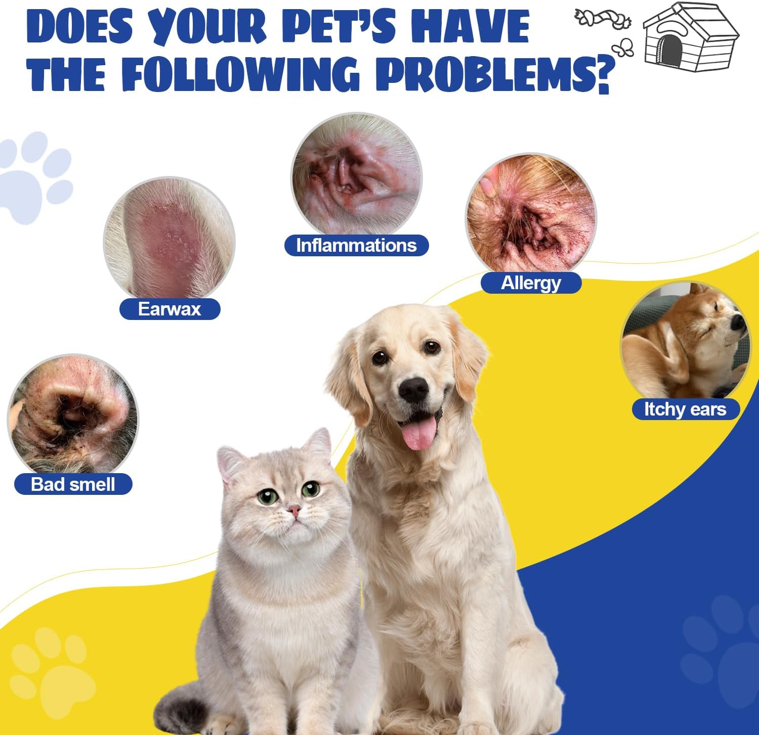 Ninibabie pet ear grooming powder bottle 30 grams