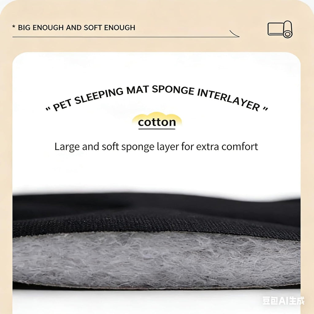 Waterproof surface texture of Zcoyjbi chew resistant crate mat