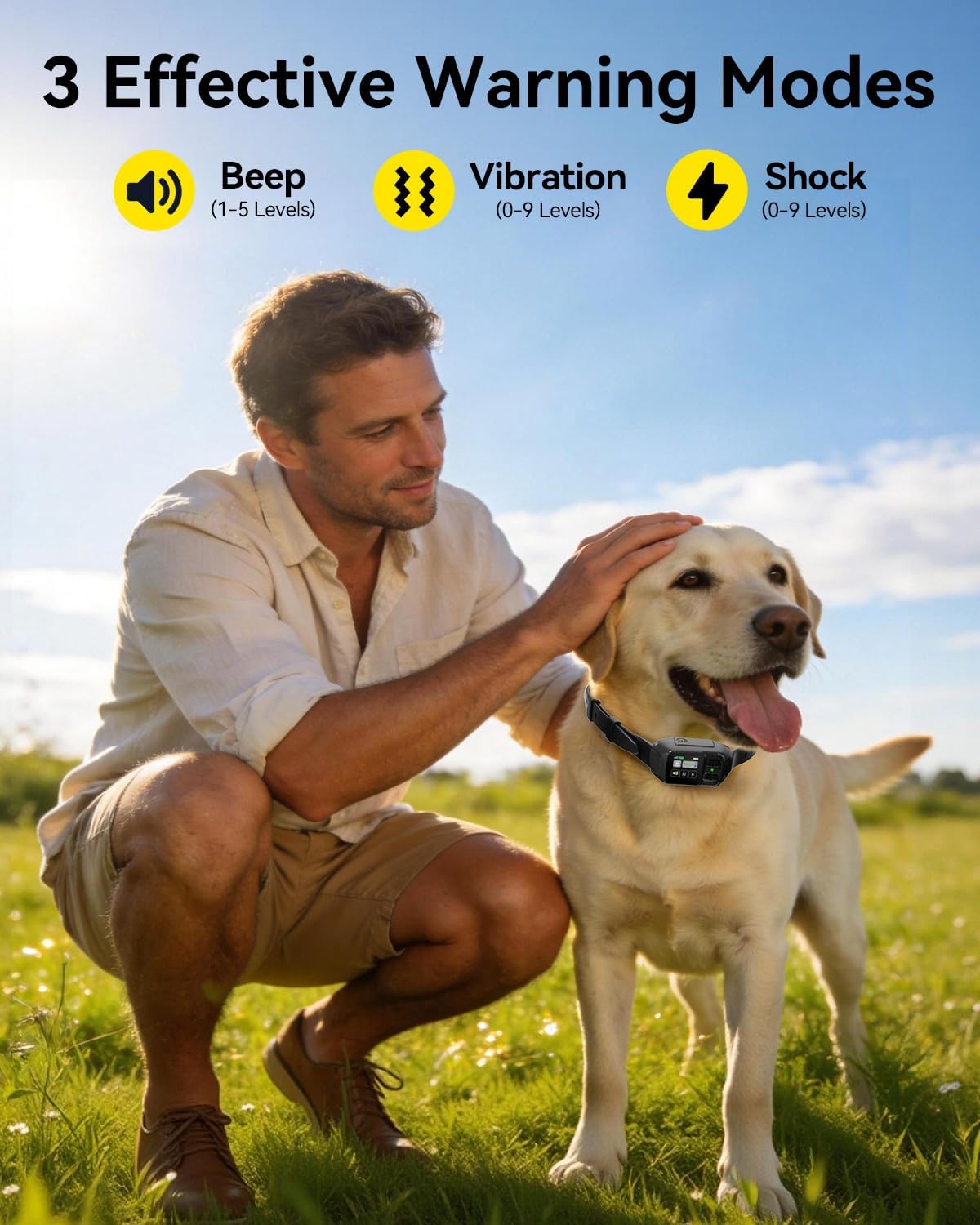 Gladsmile smart portable electric pet containment collar boundary setup