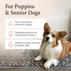 Close up of Lovewag Pets waterproof dog pee pad surface