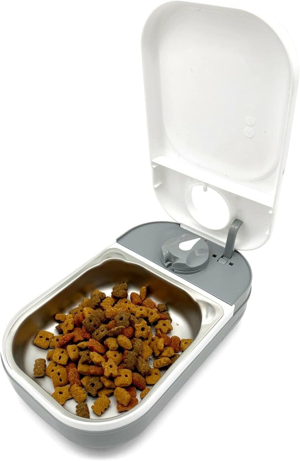 Closer Pets C200 2 Meal Timer-Controlled Automatic Pet Feeder - for Cats and Small Dogs, Wet or Dry Food, Stainless Steel Bowl Inserts and Ice Pack, up to 14 oz Each, White - Image 10