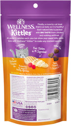 Wellness Kittles Crunchy Cat Treats, All Lifestages, Kitten to Senior, Natural, Grain Free, Chicken and Cranberry Flavor, 2 oz Bag - Image 9