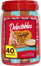 Delectables Squeeze Up Variety Pack, Creamy Squeezable Puree, Lickable Wet Cat Treats, Grain Free, No Added Fillers, No by-Products, No Added Preservatives, 0.5 Ounces Tube, 72 Tubes Total - Image 15