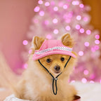 Two pack Frienda pet sun hats for small breeds