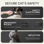 AirTag Cat Collar: Reflective Breakaway Collar, Hidden AirTag Holder - Image 4